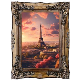 تابلو فرش ماشینی منظره برج ایفل پاریس کد 5526