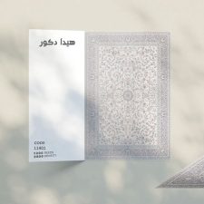 فرش ماشینی طرح افشان گل رز کد 11401
