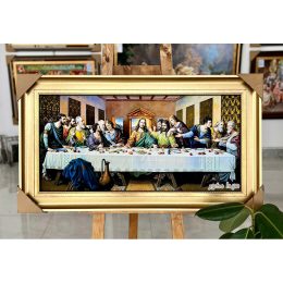 تابلو فرش ماشینی شام آخر مسیح کد 4101