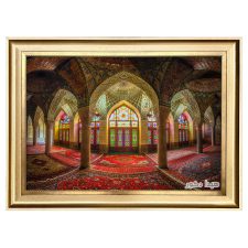 تابلو فرش مسجد نصیرالملک شیراز کد 3479